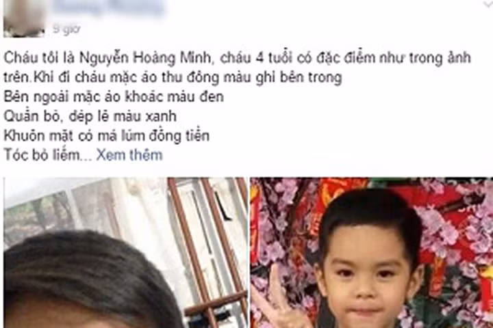 Nghi án bé trai 5 tuổi bị bắt cóc ngày cận Tết