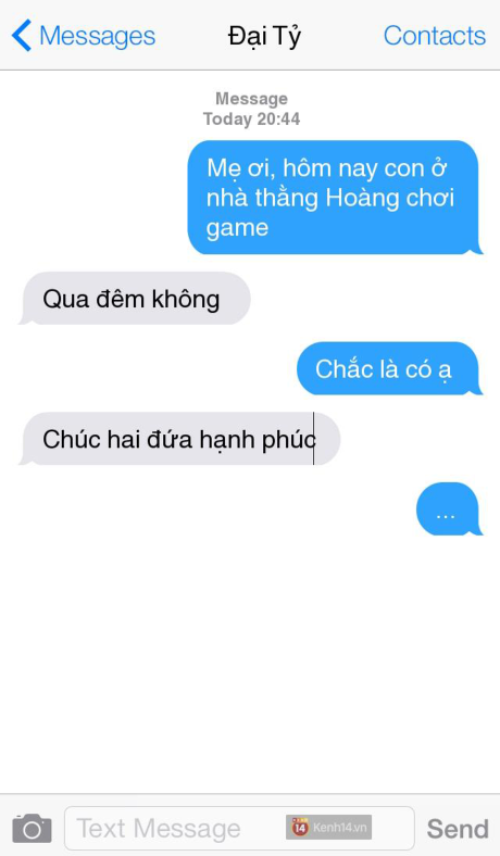 Những ông bố, bà mẹ và chùm tin nhắn Nhung ong bo, ba me va chum tin nhan