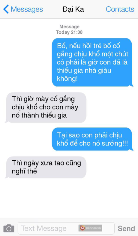 Những ông bố, bà mẹ và chùm tin nhắn Nhung ong bo, ba me va chum tin nhan