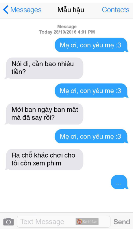 Những ông bố, bà mẹ và chùm tin nhắn Nhung ong bo, ba me va chum tin nhan
