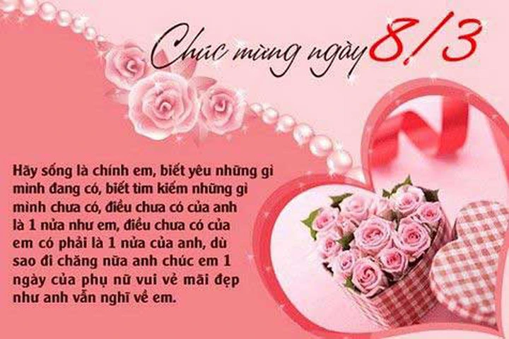 Những lời chúc hay và ý nghĩa nhất ngày 8/3 dành cho người yêu