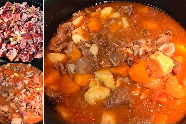 Gân bò hầm rau củ ngon miệng cho mâm cơm ngày mới