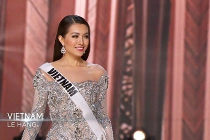 Lệ Hằng đã có phần trình diễn khá tự tin trong đêm bán kết Hoa hậu Hoàn vũ 2016.