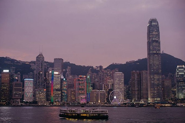 Quang cảnh Hong Kong lúc hoàng hôn. Ảnh: Anthony Kwan, Bloomberg