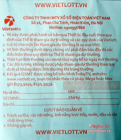 Cửa hàng treo biển Vietlott ở Nghệ An hoạt động trái quy định? - Ảnh 3 Cua hang treo bien Vietlott o Nghe An hoat dong trai quy dinh? - Anh 3