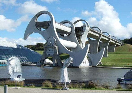 Cầu Bánh xe Falkirk, thị trấn Falkirk, Scotland, Anh: 