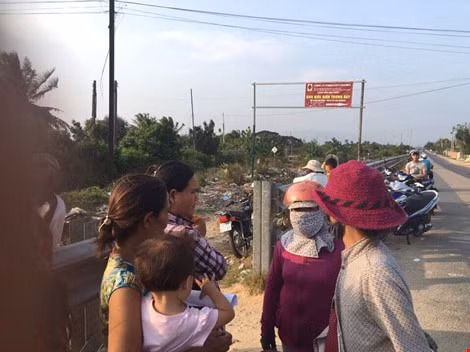 Hiện trường nơi xảy ra vụ tai nạn thương tâm.