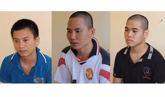 Lê Trường An, Lữ Văn Nhiều cùng Lê Quốc Bảo tại cơ quan công an
