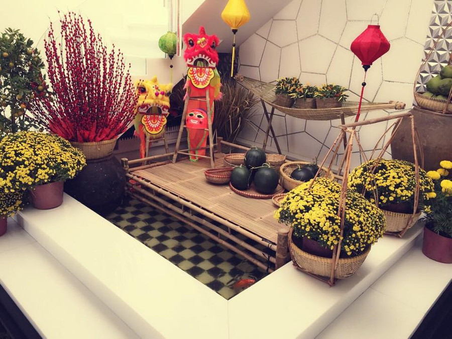 ngoc trinh vui tet trong nha trang trieu do - 2