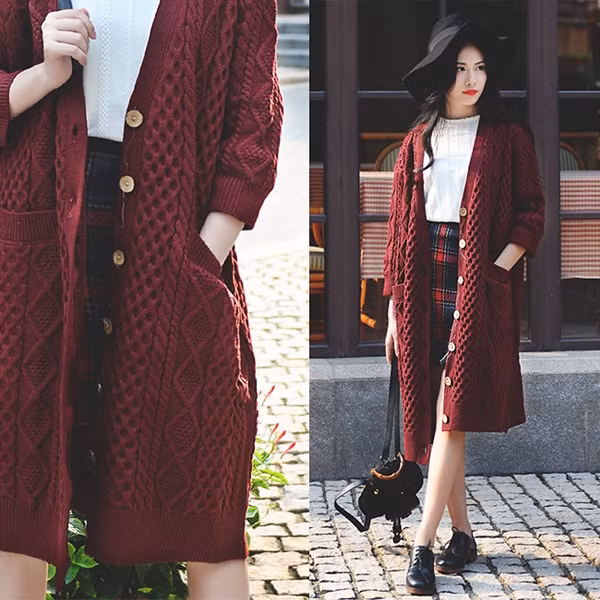 Rosa, blogger Trung Quốc đang nổi, có lối phối đồ duyên dáng, đậm nét cổ điển. Nàng đến từ Quảng Châu từng chia sẻ, retro là style yêu thích nhất của cô. style-cua-cac-blogger-trong-gio-lanh-dau-mua-6