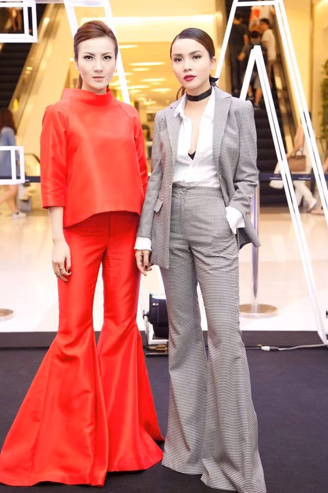 Học Sao Việt cách phối quần ống loe sành điệu