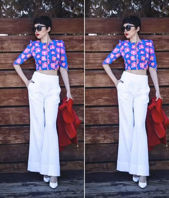 Học Sao Việt cách phối quần ống loe sành điệu