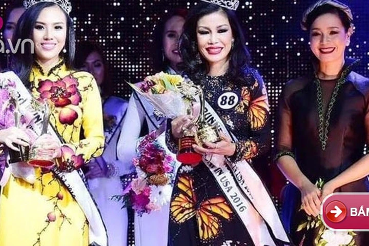 Valencia Trần bội thu giải thưởng tại Mrs Vietnam Aodai in USA 2016.