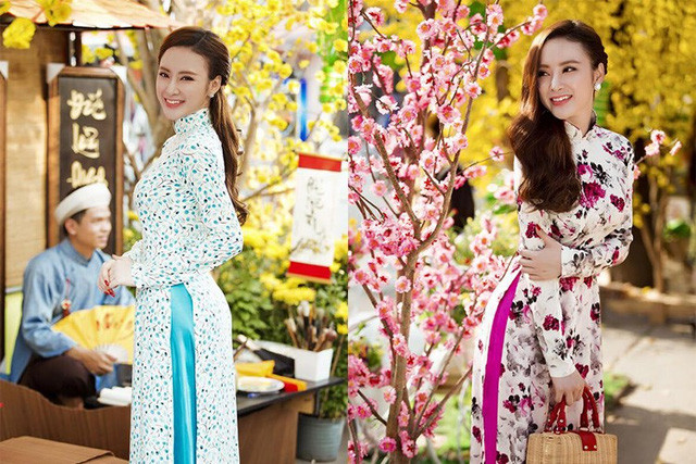Mặc kiểu này, Angela Phương Trinh sexy gấp nhiều lần khoe da thịt ảnh 11 Trong tà áo dài kín đáo, thanh lịch, Bà mẹ nhí vẫn khoe trọn vẻ đẹp đầy sức sống của 1 cô gái tuổi đôi mươi.