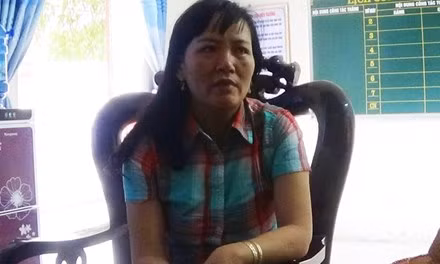 Hiệu trưởng Trường mầm non Xuân Phổ Nguyễn Thị Duyên.