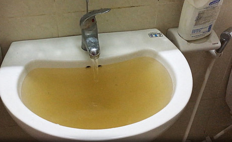 Nước sạch màu đen, ký sinh trùng lổm ngổm ở KĐT Hà Nội - Ảnh 1 Nuoc sach mau den, ky sinh trung lom ngom o KDT Ha Noi - Anh 1