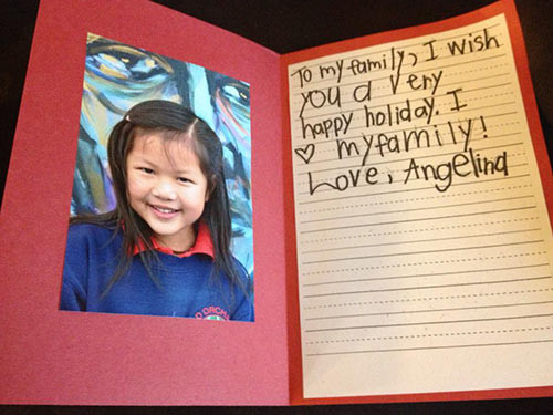 Con gái lớn của Ngọc Thúy đã đi học, bé rất yêu quý mẹ và các thành viên trong gia đình Cuộc sống thật sự của Ngọc Thúy ở Mỹ - 5