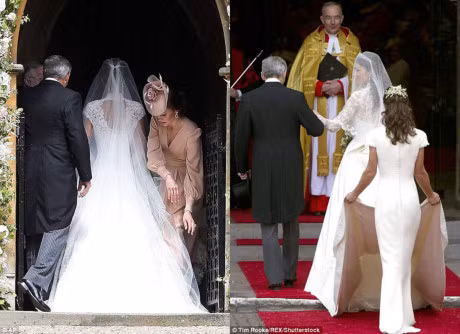 Chum anh: Nhung diem giong nhau dang kinh ngac giua dam cuoi cua Cong nuong Anh va em gai - Anh 1