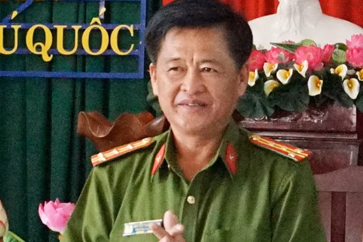 Đại tá Nguyễn Thanh Nhanh = Trưởng Công an huyện Phú Quốc. (Kiên Giang) Ảnh: CTV.