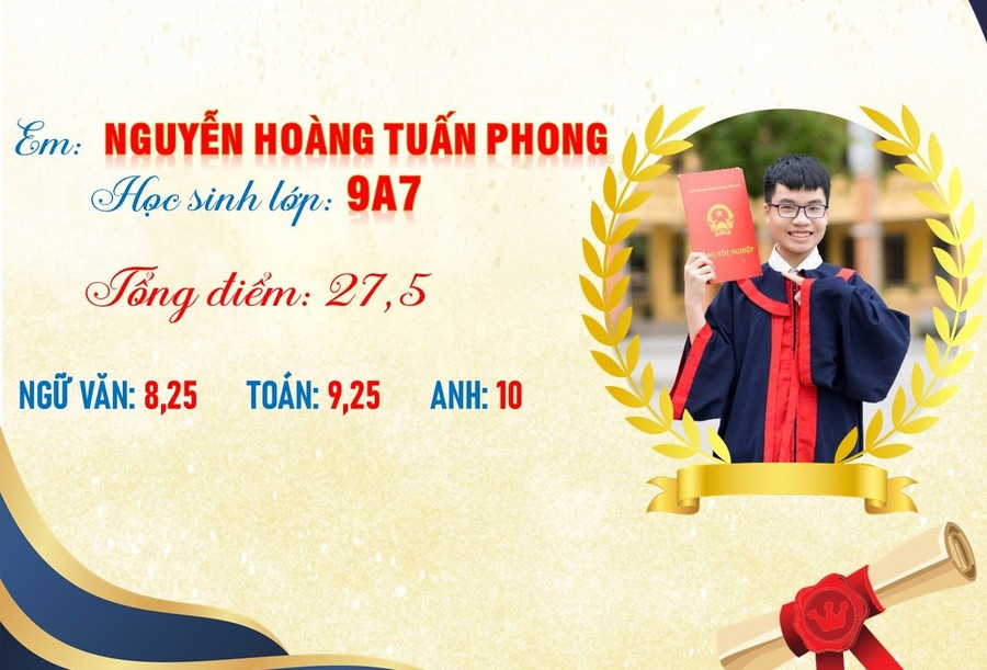 Em Nguyễn Hoàng Tuấn Phong đạt tổng điểm ấn tượng ở mức 27,5 điểm. Ảnh: NTCC. do-ngoc-du-2.jpg