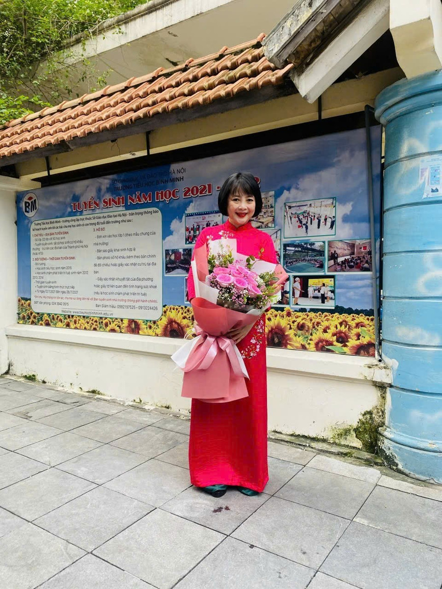 NGƯT Lê Thanh Hà - nguyên Hiệu trưởng Trường Tiểu học Bình Minh, Hà Nội. Ảnh: NVCC. le-thanh-ha.jpg