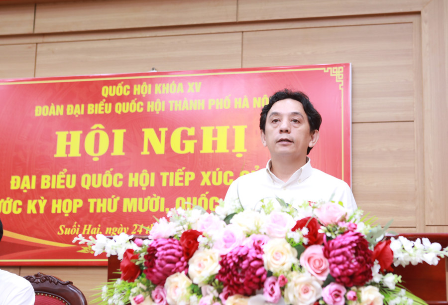 Ông Trần Việt Anh nêu tóm tắt tổng hợp trả lời kiến nghị của cử tri trước Kỳ họp thứ 10. 7.jpg