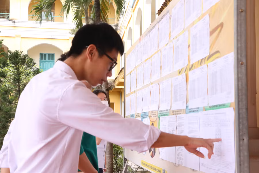 Học sinh tỉnh Nam Định tham dự kỳ thi tốt nghiệp THPT năm 2023. Ảnh tư liệu: Khôi Nguyên.