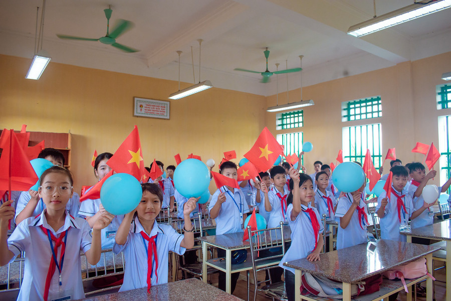 Học sinh Trường THCS Hải Xuân chào mừng năm học mới với khí thế mới. xuan-3.jpg