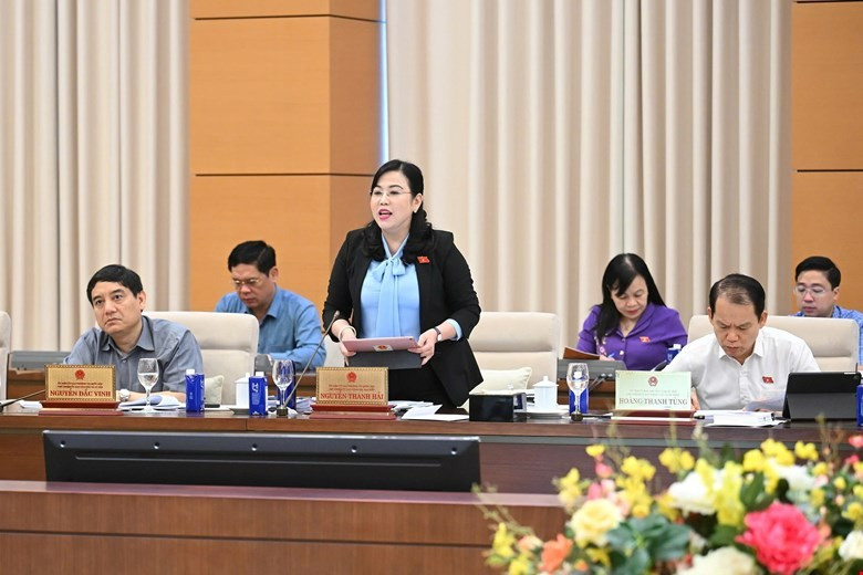 Đại biểu Nguyễn Thanh Hải trao đổi ý kiến tại phiên họp sáng 9/6. Ảnh: Cổng TTĐT của Quốc hội. thanh-hai.jpg