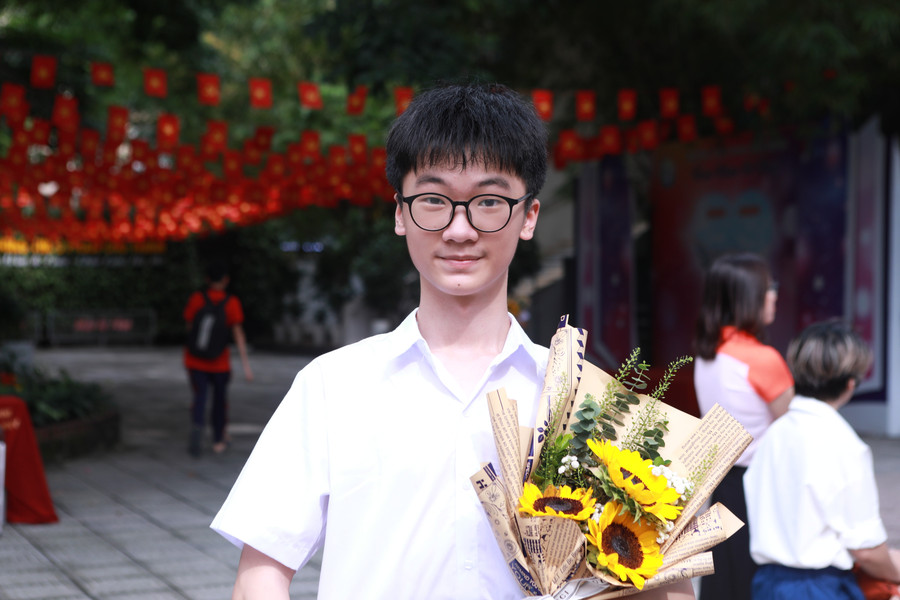 Nguyễn Anh Quân giành 27 điểm và đỗ vào Trường THPT Lê Quý Đôn - Đống Đa. Ảnh: Đình Tuệ. anh-quan.jpg