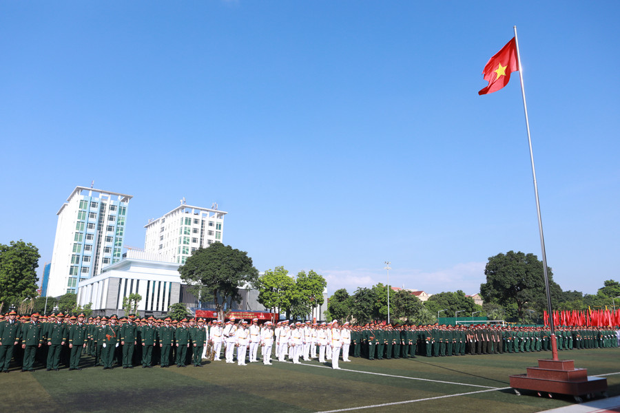 Các đội hình tập hợp tại buổi lễ khai giảng năm học 2025-2026 sáng 17/9. 11.jpg