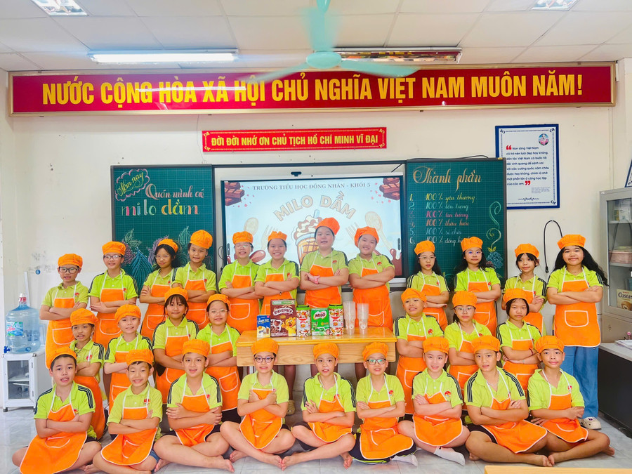 Mỗi ngày đến trường của học sinh là những trải nghiệm thú vị. nhan-3.jpg