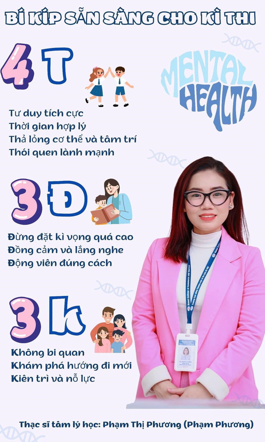 Một số lưu ý với thí sinh và phụ huynh trước kỳ thi quan trọng được chuyên gia tâm lý Phạm Thị Phương đưa ra. Ảnh: NVCC. thi-1-2259.jpg