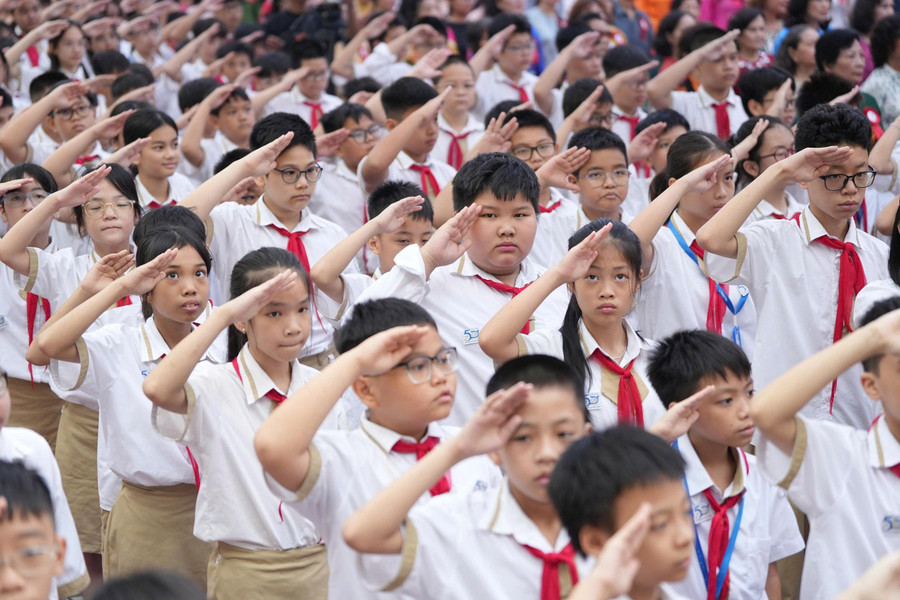 Năm học 2024-2025, Trường THCS Thái Thịnh có 1.569 học sinh. thai-thinh-3.jpg