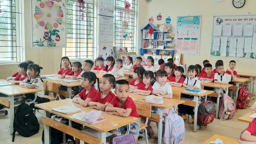 Công tác tuyển sinh vào lớp 1 năm 2025 tại huyện Kim Bôi (tỉnh Hòa Bình) đã hoàn thành trước ngày 10/6. 