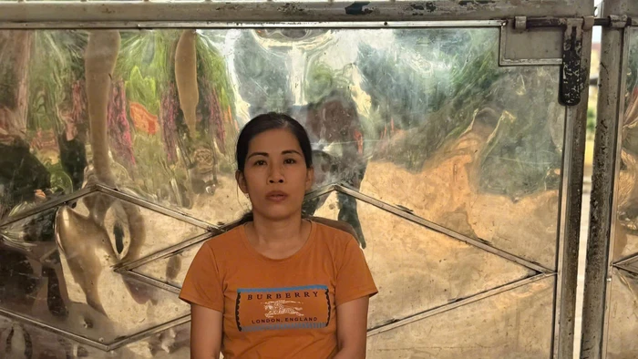 Nguyễn Thị Hoài tại cơ quan Công an. (Ảnh: CACC)