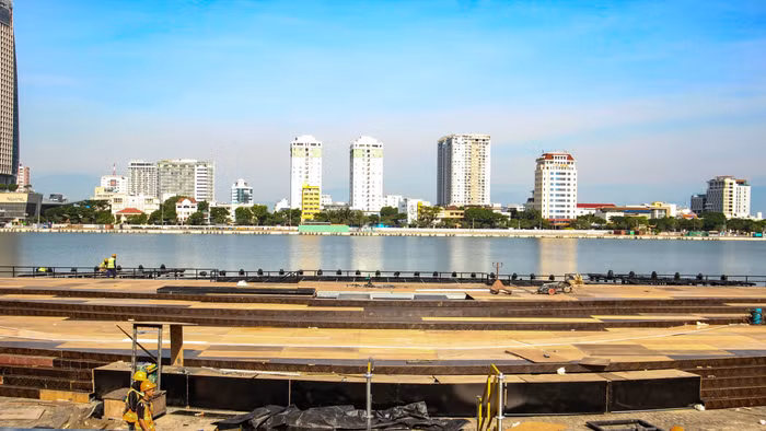 Sân khấu chính của Lễ hội pháo hoa quốc tế Đà Nẵng (DIFF) 2026.