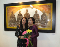 Ấn tượng triển lãm mỹ thuật chào mừng Ngày truyền thống mỹ thuật Việt Nam ảnh 5