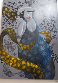 Ấn tượng triển lãm mỹ thuật chào mừng Ngày truyền thống mỹ thuật Việt Nam ảnh 7