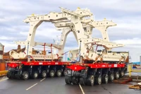 Máy đào rãnh dưới biển của NKT tại cảng Port of Blyth, Vương quốc Anh.