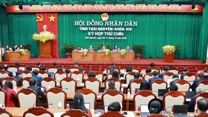 HĐND tỉnh Thái Nguyên khoá XIV tổ chức Kỳ họp thứ 9.