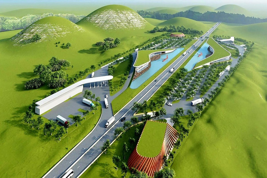 Phối cảnh trạm dừng nghỉ trên cao tốc. (Ảnh minh họa) phoicanh.jpg