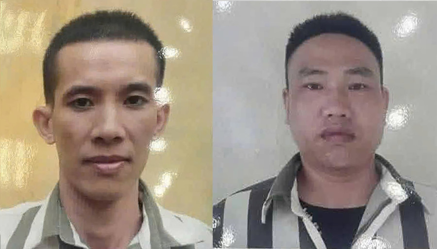 Trần Hoàng Khiêm (bên trái) và Bùi Văn Chúc. (Ảnh: CANA) aeab881474c3c09d99d2-copy.jpg