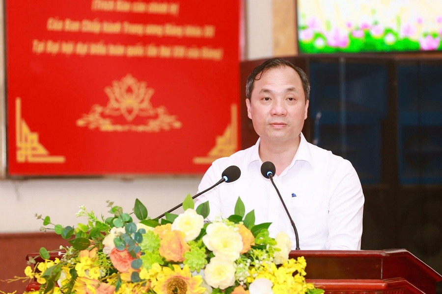 Tổng Biên tập Tạp chí Cộng sản Hoàng Trung Dũng phát biểu. images2019097-d787b913-13df-4677-9f43-6f902aee1eef.jpg