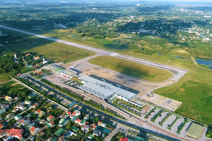 Cảng hàng không Quốc tế Vinh. (Ảnh: Khánh Trung)