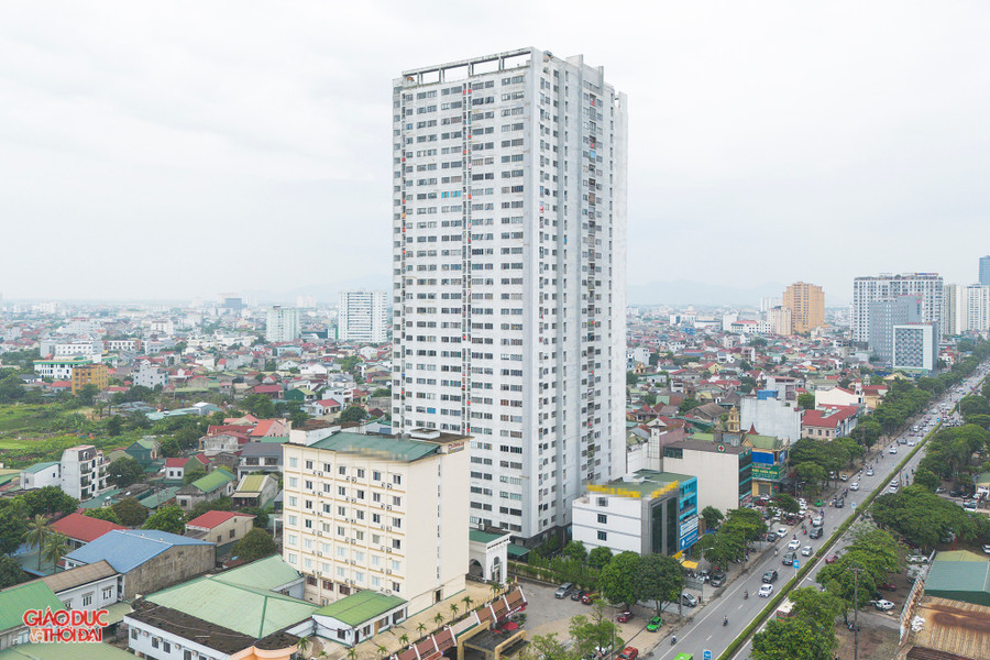 Chung cư Bảo Sơn chưa nghiệm thu công trình nhưng đã để người dân vào ở. baoson.jpg