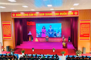 Điểm cầu trực tuyến tại Trường CĐSP Điện Biên.