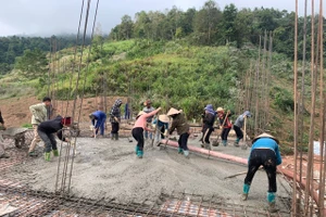 Đẩy nhanh tiến độ thi công công trình.