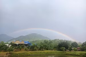 Một góc Sín Thầu sau cơn mưa. (Ảnh: Nu Xò).