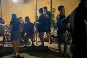 Hiện trường vụ tai nạn.